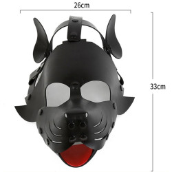 Kinky Puppy Masque Dog Pup Noir